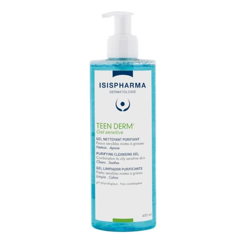 ISISPHARMA TEEN DERM GEL NETTOYANT P.MIXTE 400ML